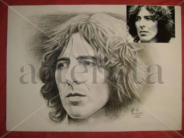 Retrato George Harrison Grafito