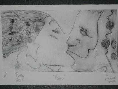 "El beso" Rotogravure