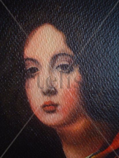 Detalle cabeza Judith. 2002-2005 Oil Panel Portrait