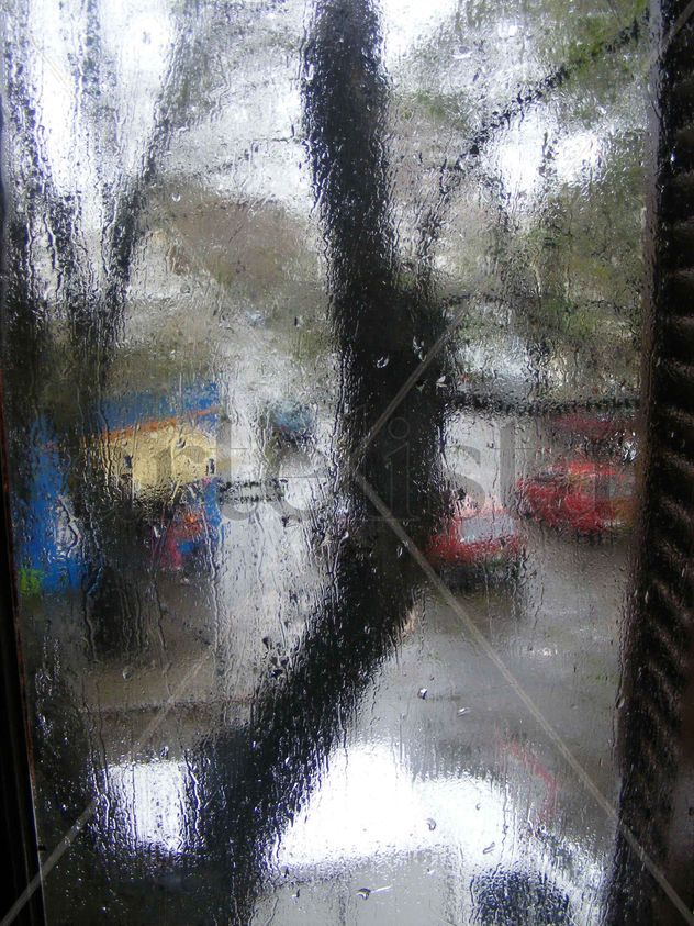 un dia de lluvia por la ventana