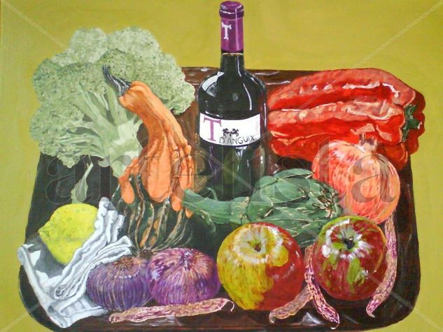 Bodegón-noviembre 2010-acrílico Acrylic Canvas Still Life Paintings