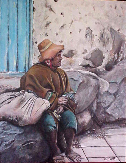 HOMBRE DE PISAC Acrylic Others Figure Painting