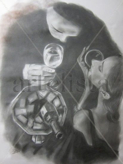 Graphite Drawing nº 9- "Admiración / Admiration"18/11/10 Grafito