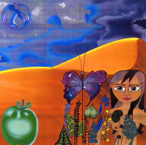 Sahara Mixed media Paper Landscaping