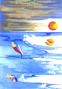 Danza de luna y peces