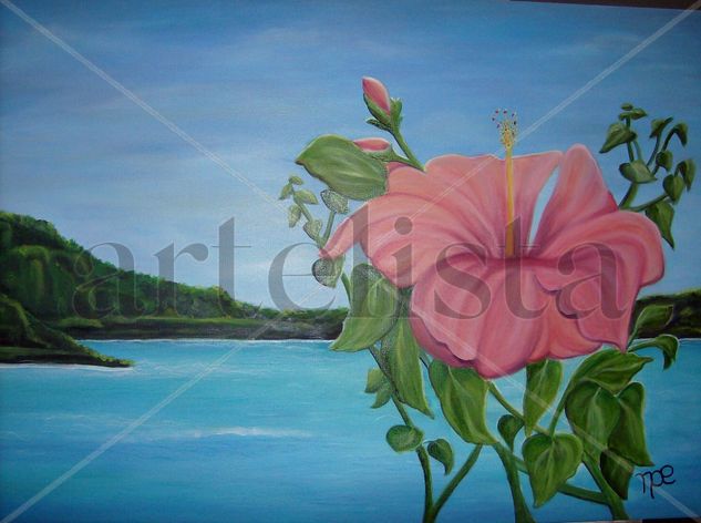 Mar florecido Oil Canvas Floral Painting