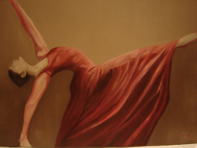 Bailarina Oil Canvas Figure Painting