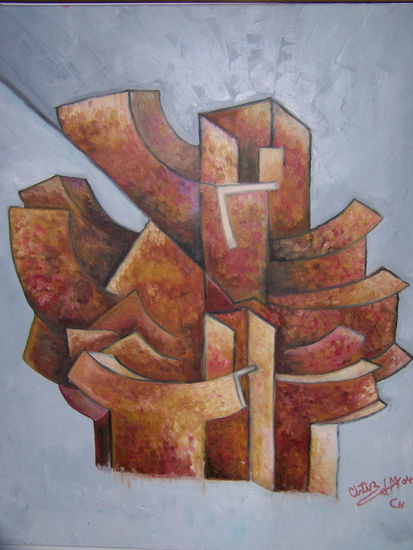 HOMENAJE A CHILLIDA Oil Canvas Landscaping