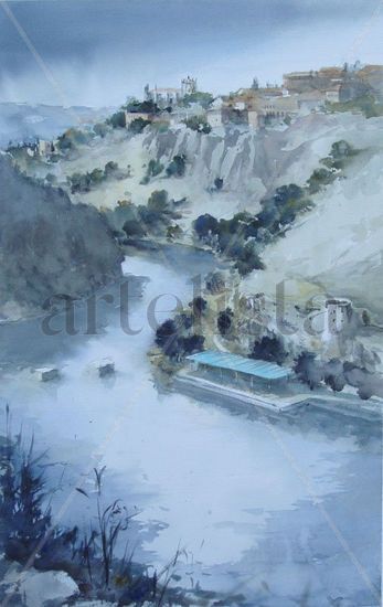 El Tajo, Toledo Watercolour Paper Landscaping