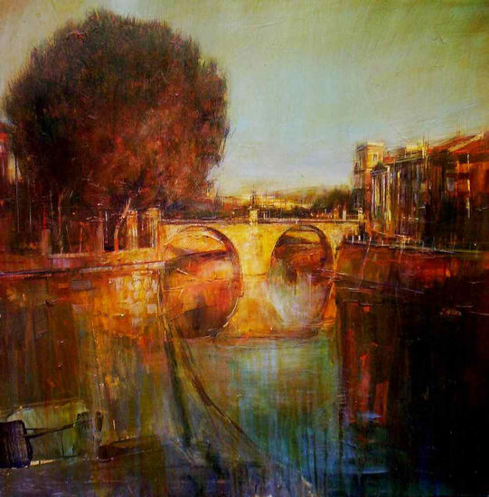 El puente de los peligros Acrylic Canvas