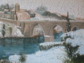 Frío y Nieve en el Puente de San Martín
