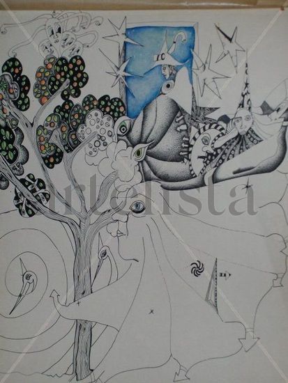 el arbol de la vida Mixed Media