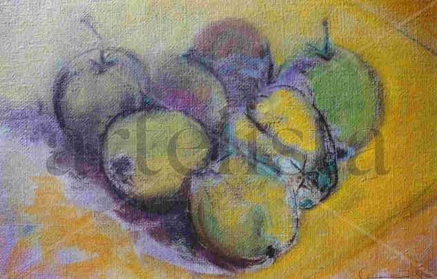 Membrillos y peras Oil Canvas Still Life Paintings