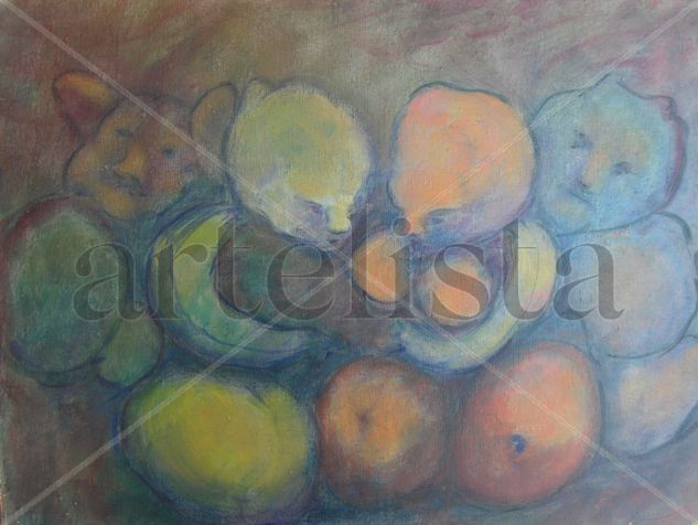 Una pareja de frutos y más... Oil Canvas Still Life Paintings