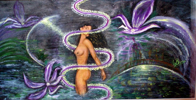 Mujer espiral Oil Canvas Figure Painting