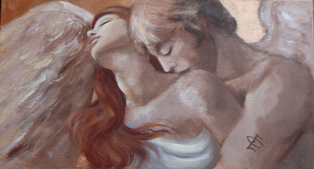 EROS Y PSYCHE II Óleo Lienzo Figura