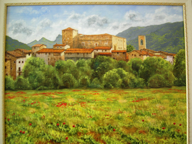 santa pau (la garrotxa) Oil Canvas Landscaping