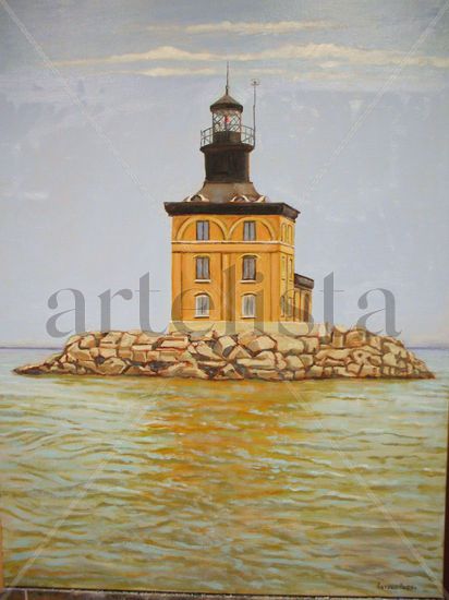 TOLEDO HARBOR,OHIO.USA Oil Canvas Landscaping