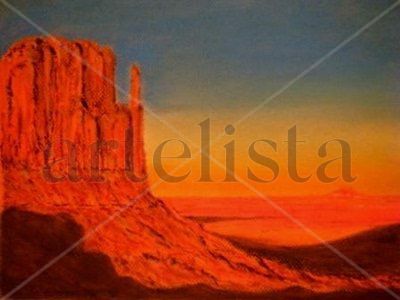 Monument Valley-USA Pastel Paper Landscaping