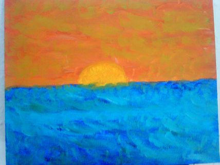 El atardecer
