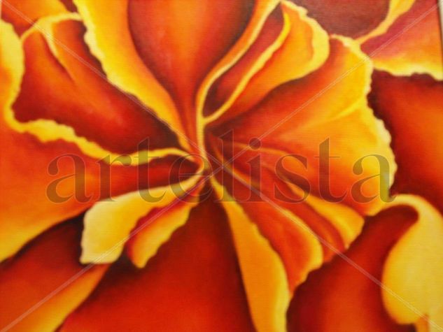 La belleza Oil Canvas Floral Painting