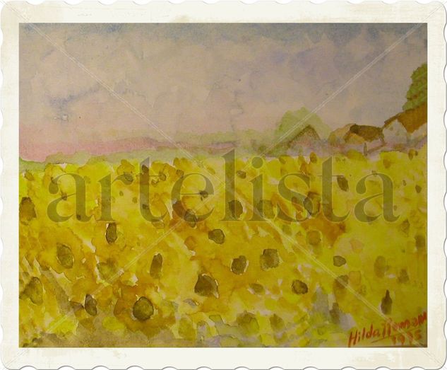 CAMPO GIRASOLES 2 Watercolour Paper Landscaping