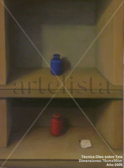 De la serie el mundo de los objetos Oil Canvas Still Life Paintings