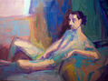 DESNUDO EN AZUL