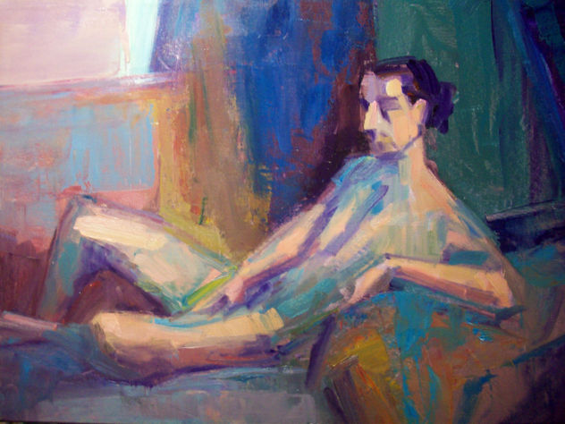 DESNUDO EN AZUL