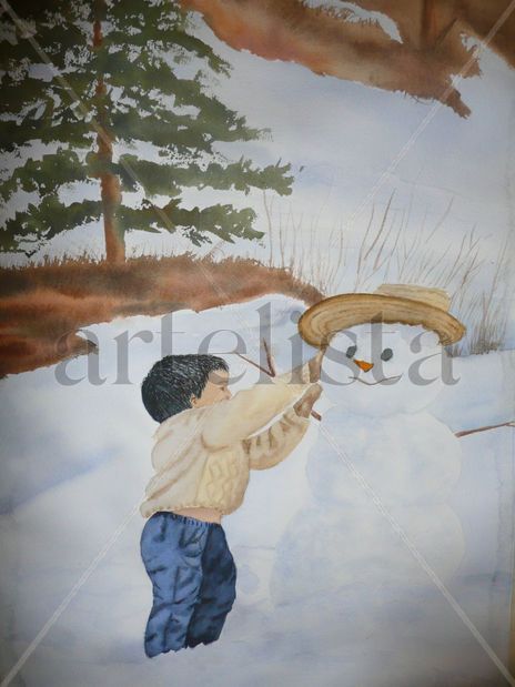 Mono de nieve