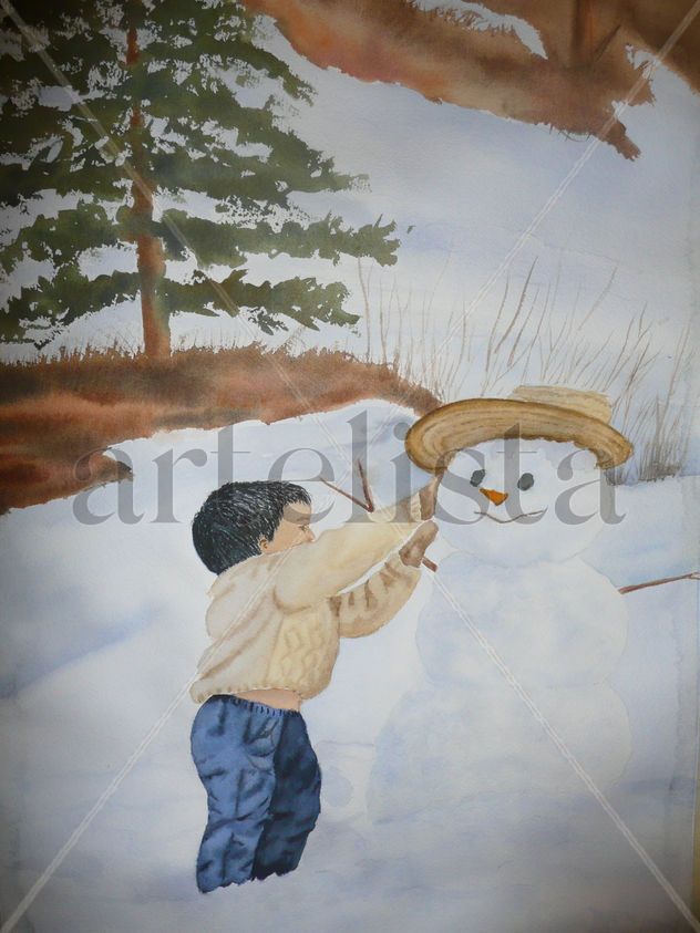 Mono de nieve