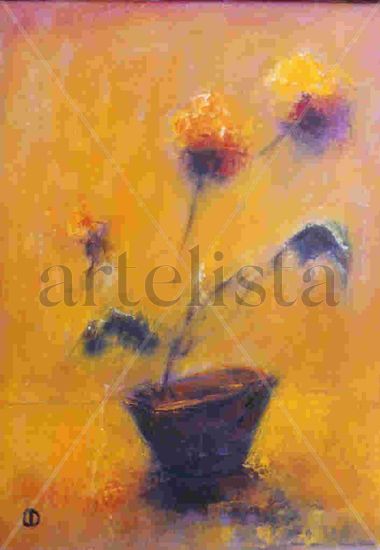 Macetilla Oil Canvas Floral Painting