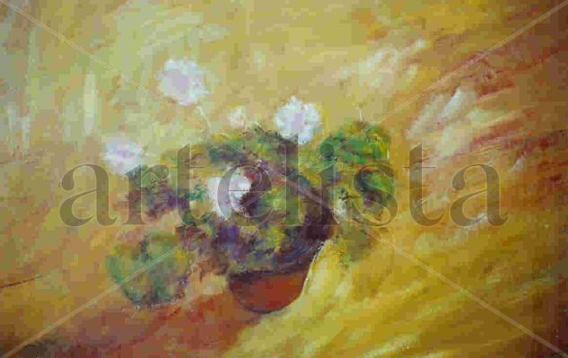 Macetilla de Mili Oil Canvas Floral Painting