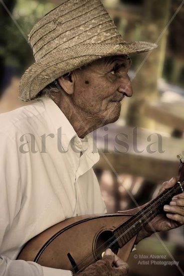 Viejo de la mandolina Portrait Color (Digital)