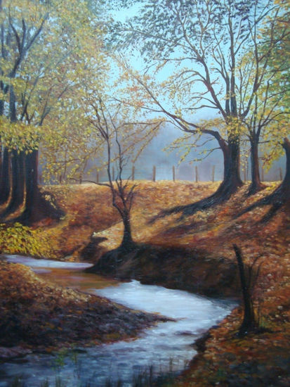 Paisaje otoñal Oil Canvas Landscaping