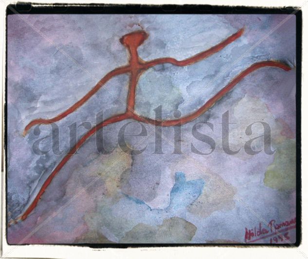 ESTOY LLEGANDO Watercolour Paper Figure Painting