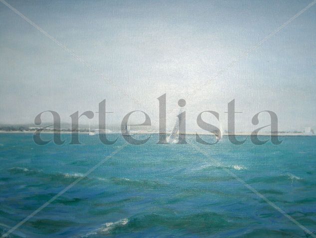 En la Bahía de Cádiz Oil Canvas Marine Painting