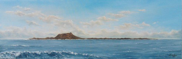 Isla de lobos Oil Canvas Landscaping