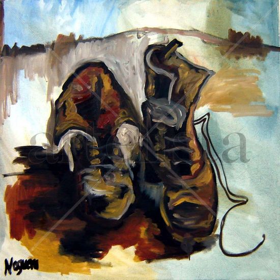 Boots Oil Canvas Others