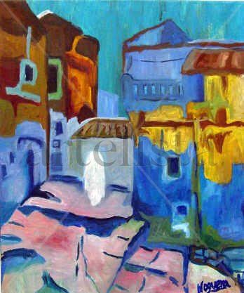 Chaouen Oil Canvas Landscaping