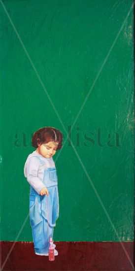 Juego de Niños #2 Oil Canvas Figure Painting