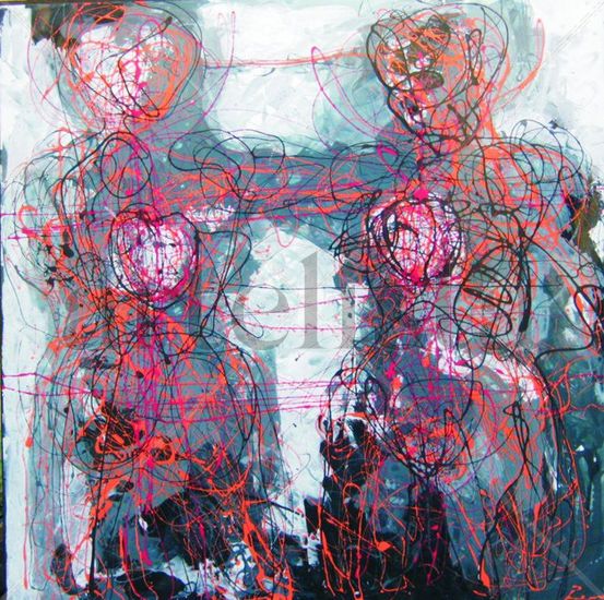 Pareja II Others Panel Figure Painting