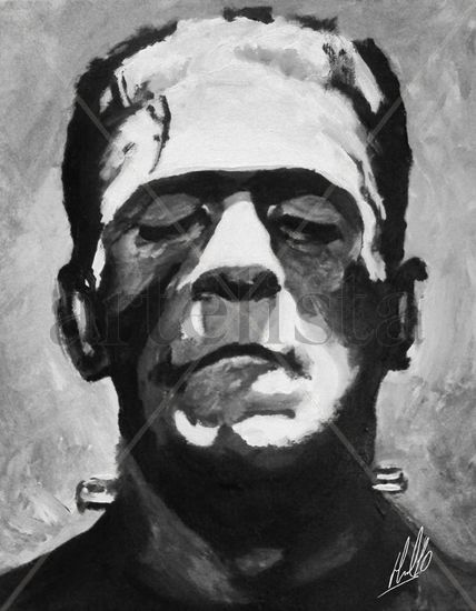 Frankenstein Acrylic Canvas Portrait