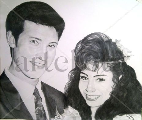 Retrato miguel y mujer