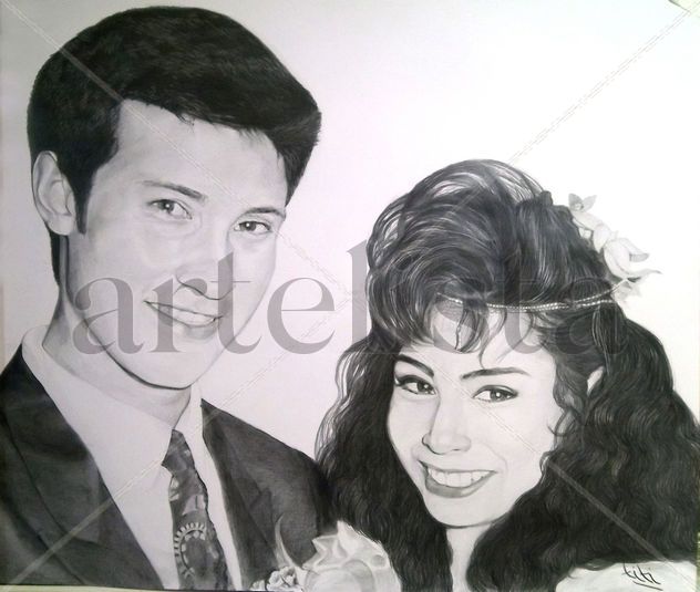 Retrato miguel y mujer