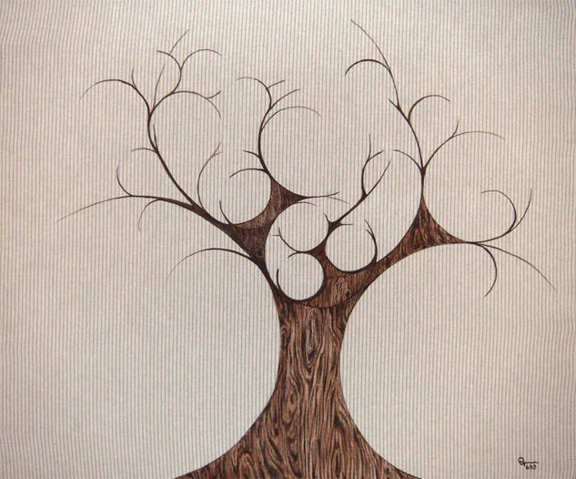 Autumn Tree Acrylic Others Floral Painting