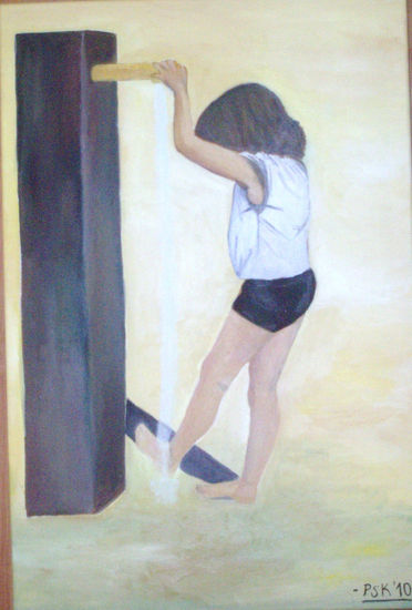 "Sed forjada" Oil Canvas Figure Painting