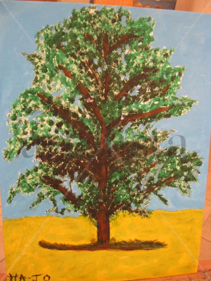 Arbol triste Acrylic Canvas Landscaping