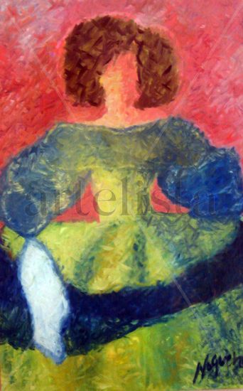 Menina Oil Canvas Figure Painting