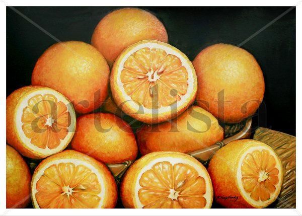 Bodegin con naranjas Oil Canvas Still Life Paintings